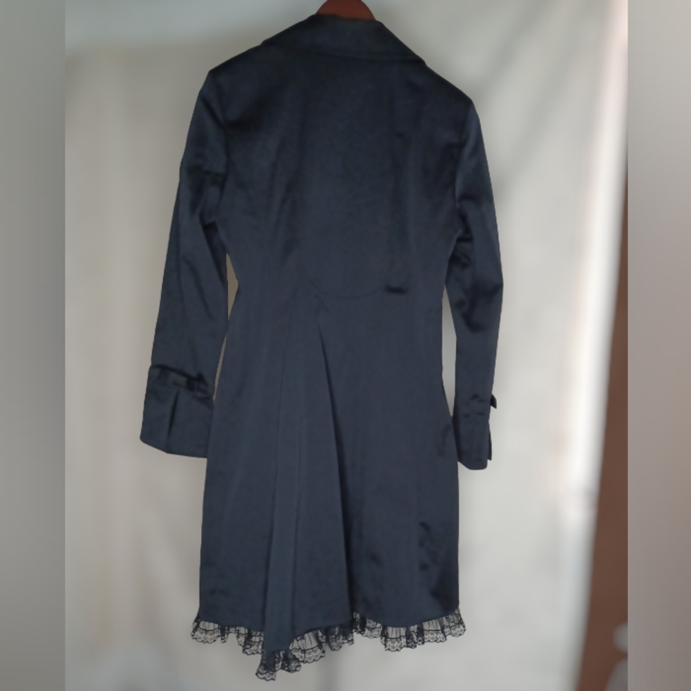 Nine West Elegant Dress Coat for Women Black with 2 pockets - Picture 3 of 10